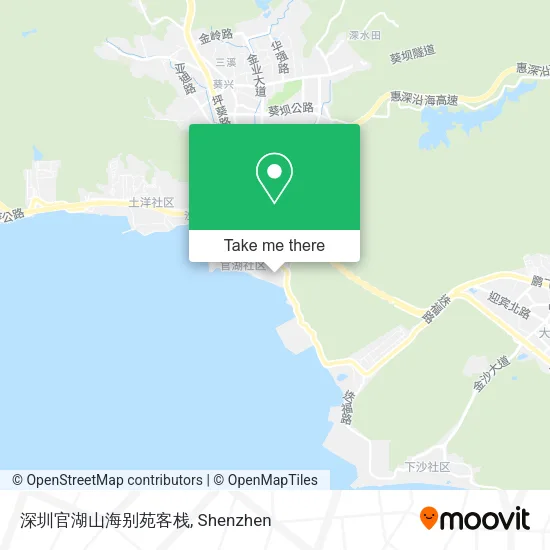 深圳官湖山海别苑客栈 map