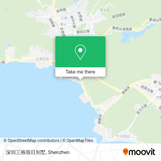 深圳三栋假日别墅 map