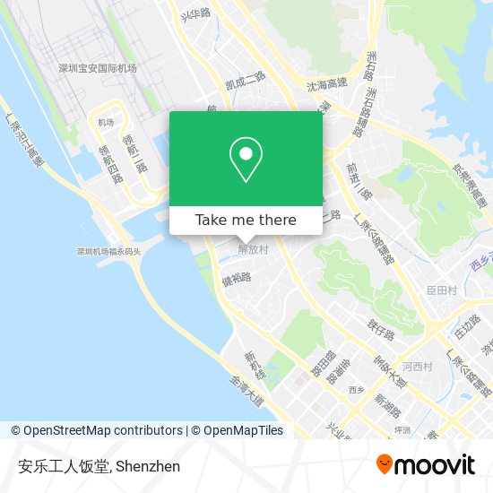 安乐工人饭堂 map