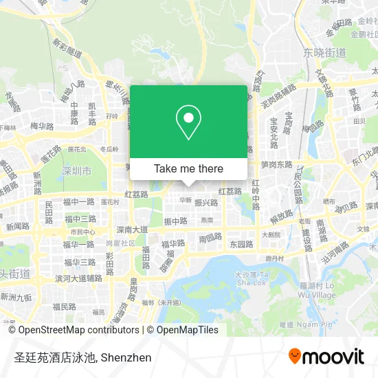 圣廷苑酒店泳池 map