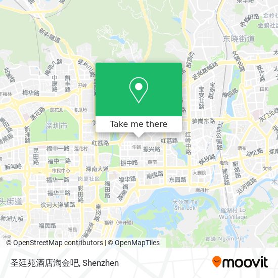 圣廷苑酒店淘金吧 map