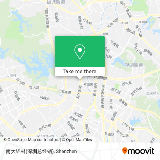 南大铝材(深圳总经销) map