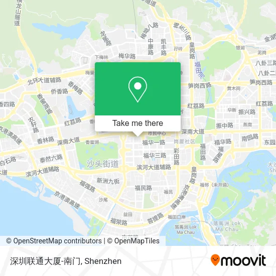 深圳联通大厦-南门 map