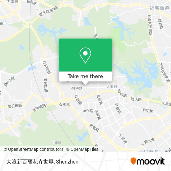 大浪新百丽花卉世界 map