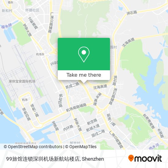 99旅馆连锁深圳机场新航站楼店 map