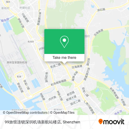 99旅馆连锁深圳机场新航站楼店 map
