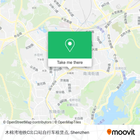 木棉湾地铁C出口站自行车租赁点 map