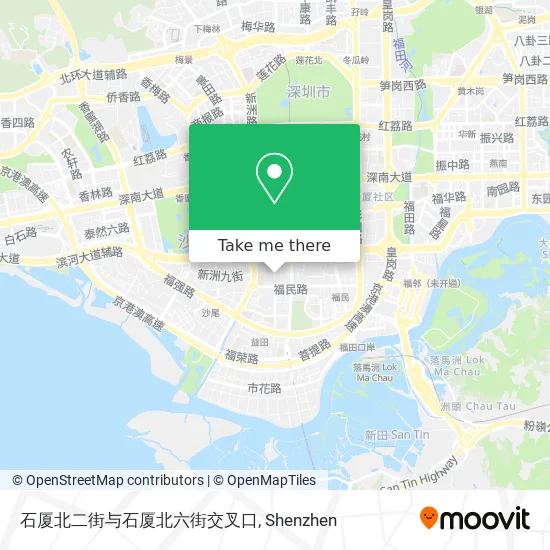 石厦北二街与石厦北六街交叉口 map