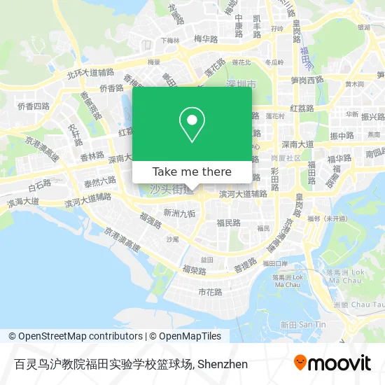 百灵鸟沪教院福田实验学校篮球场 map