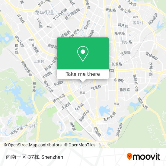 向南一区-37栋 map