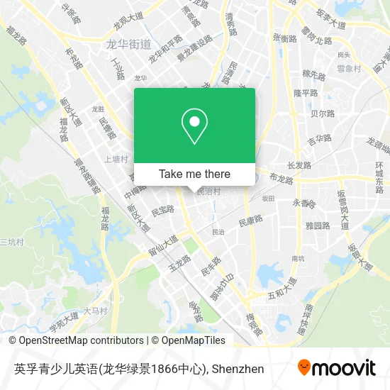 英孚青少儿英语(龙华绿景1866中心) map