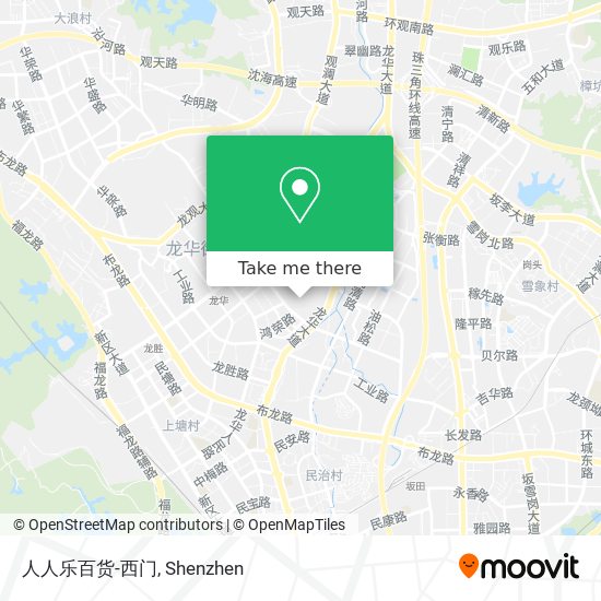 人人乐百货-西门 map