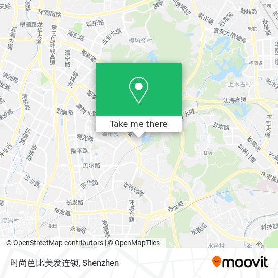 时尚芭比美发连锁 map