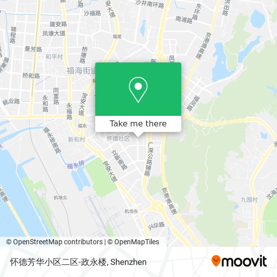 怀德芳华小区二区-政永楼 map