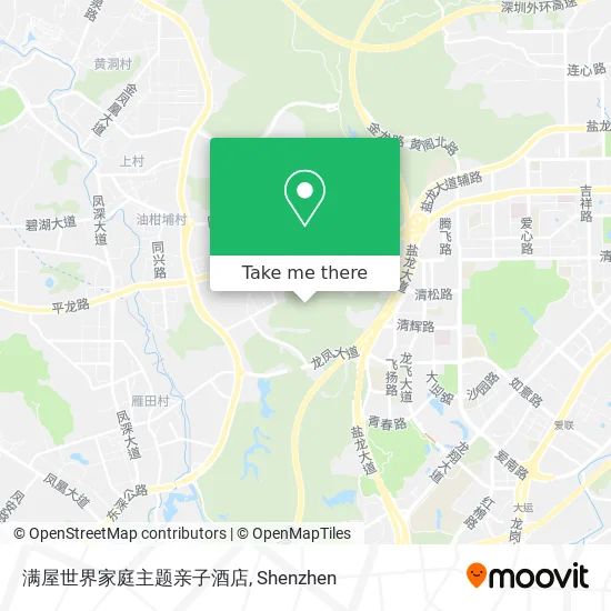 满屋世界家庭主题亲子酒店 map