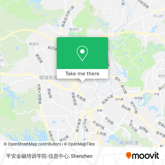 平安金融培训学院-信息中心 map