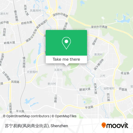 苏宁易购(凤岗商业街店) map