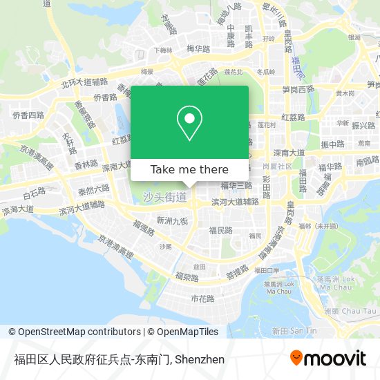 福田区人民政府征兵点-东南门 map