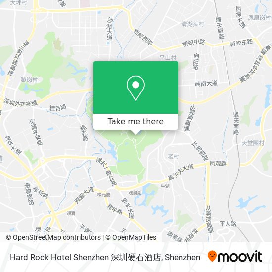 Hard Rock Hotel Shenzhen 深圳硬石酒店 map