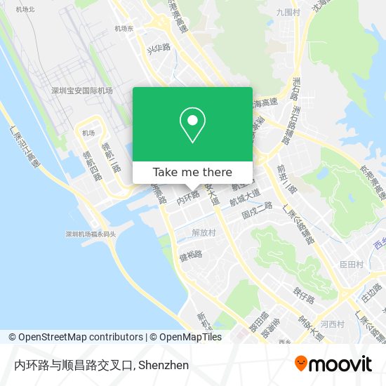 内环路与顺昌路交叉口 map