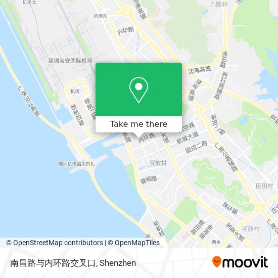 南昌路与内环路交叉口 map