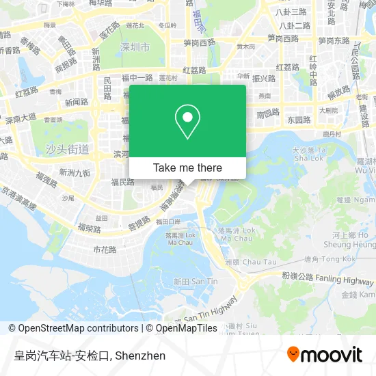 皇岗汽车站-安检口 map