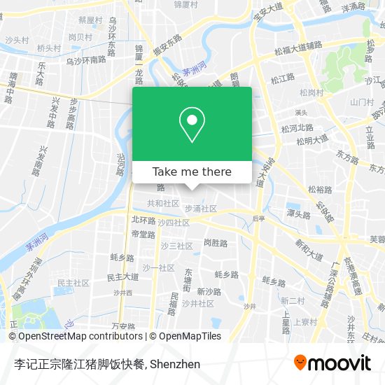 李记正宗隆江猪脚饭快餐 map