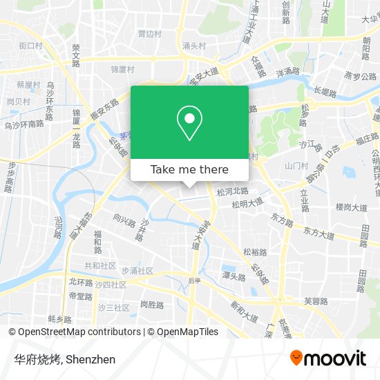 华府烧烤 map
