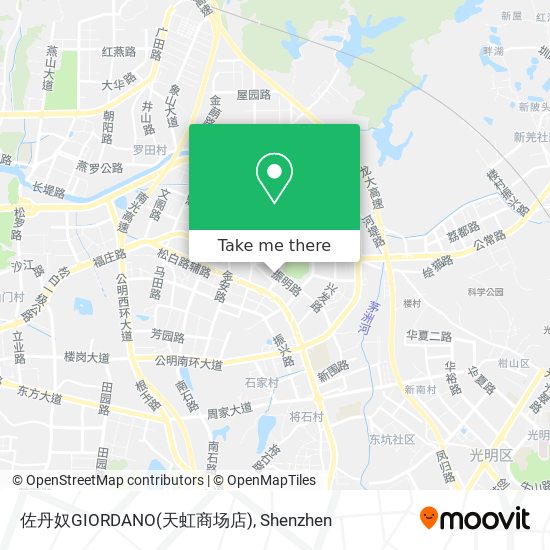 佐丹奴GIORDANO(天虹商场店) map