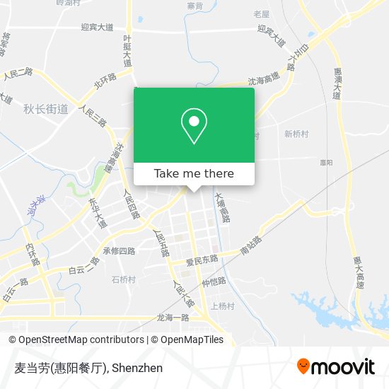 麦当劳(惠阳餐厅) map