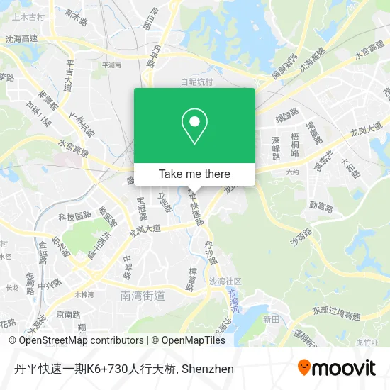 丹平快速一期K6+730人行天桥 map