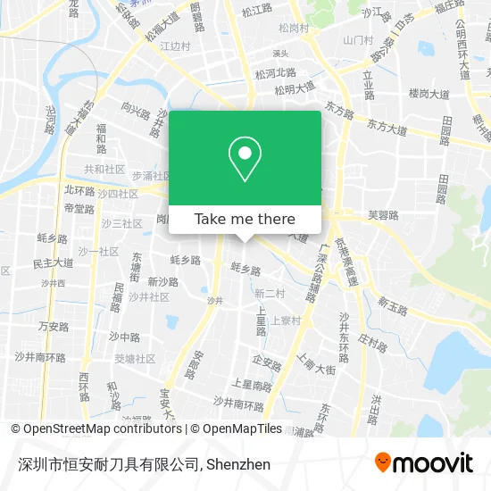 深圳市恒安耐刀具有限公司 map