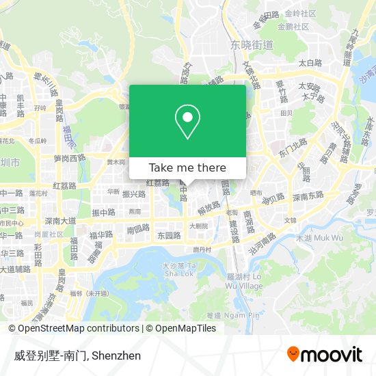 威登别墅-南门 map