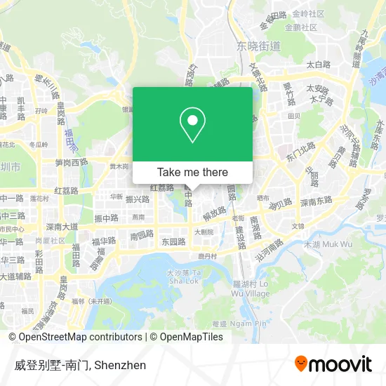威登别墅-南门 map