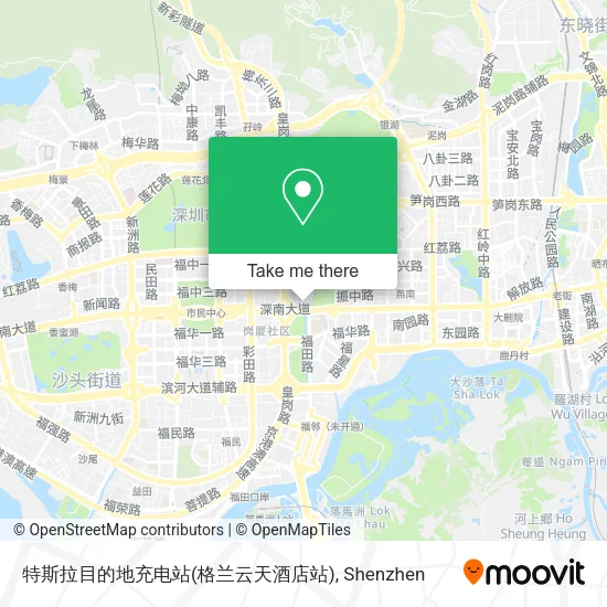 特斯拉目的地充电站(格兰云天酒店站) map