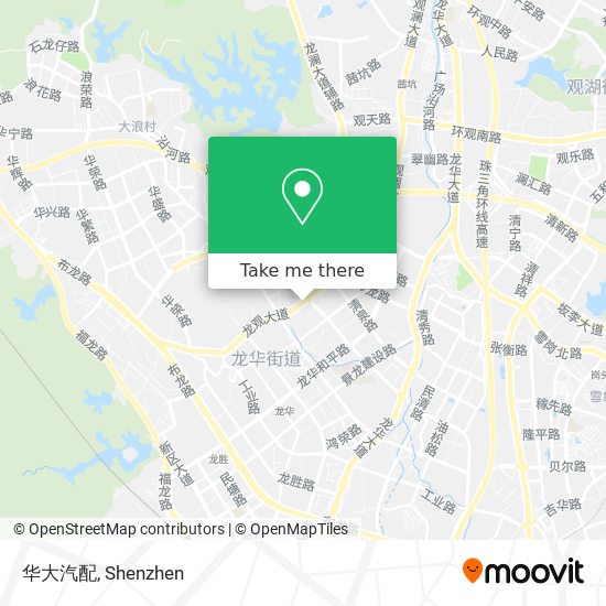 华大汽配 map