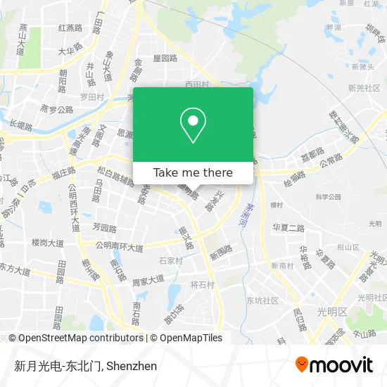 新月光电-东北门 map