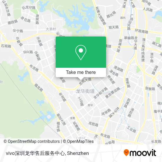 vivo深圳龙华售后服务中心 map