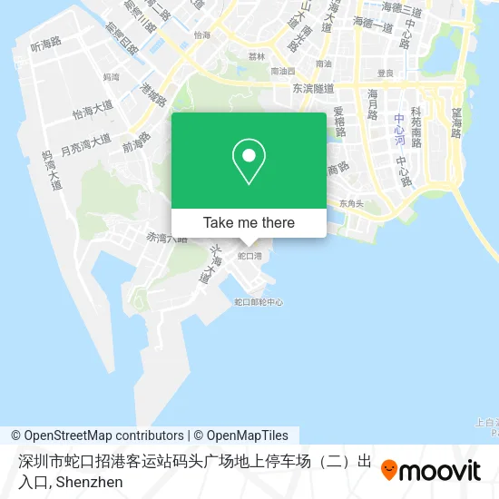 深圳市蛇口招港客运站码头广场地上停车场（二）出入口 map