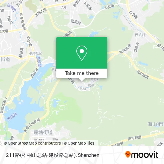 211路(梧桐山总站-建设路总站) map