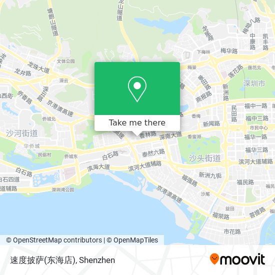 速度披萨(东海店) map