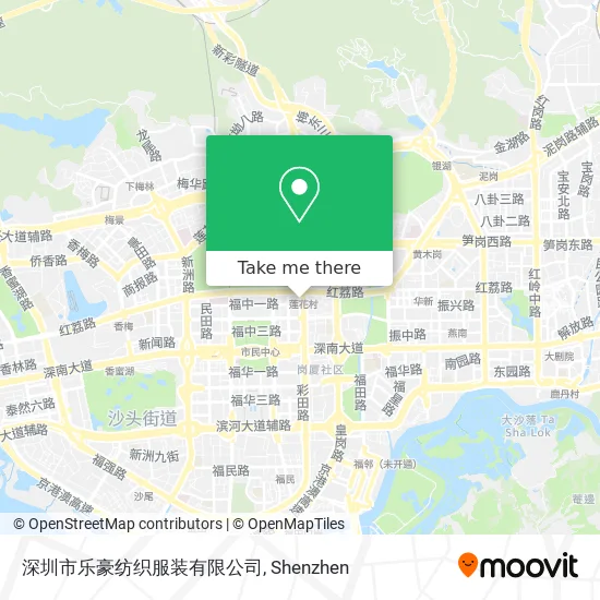 深圳市乐豪纺织服装有限公司 map