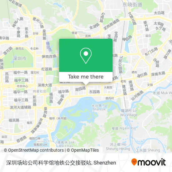 深圳场站公司科学馆地铁公交接驳站 map