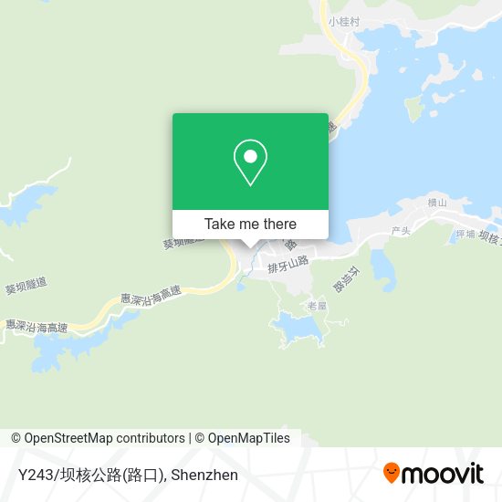 Y243/坝核公路(路口) map