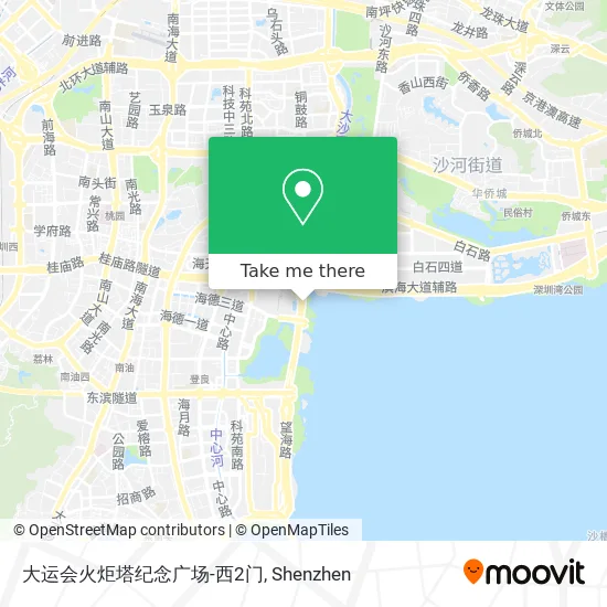 大运会火炬塔纪念广场-西2门 map