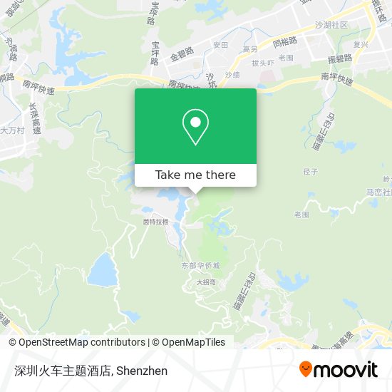 深圳火车主题酒店 map