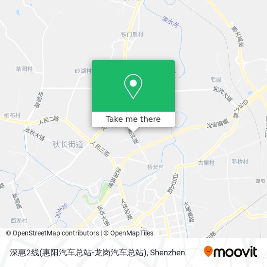 深惠2线(惠阳汽车总站-龙岗汽车总站) map