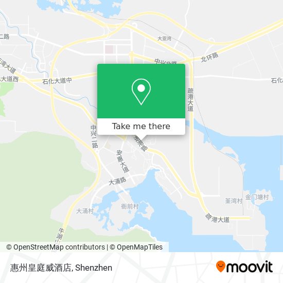 惠州皇庭威酒店 map