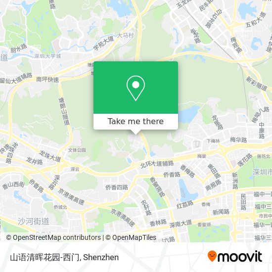 山语清晖花园-西门 map