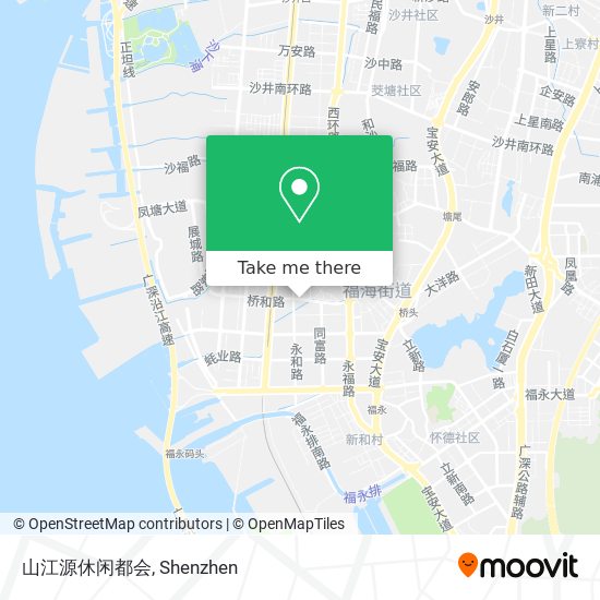 山江源休闲都会 map